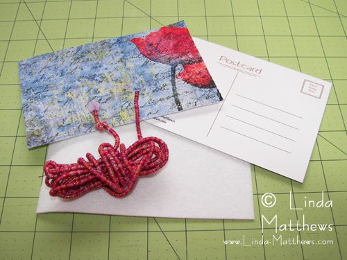Making Fabric Postcards from Injured Prints