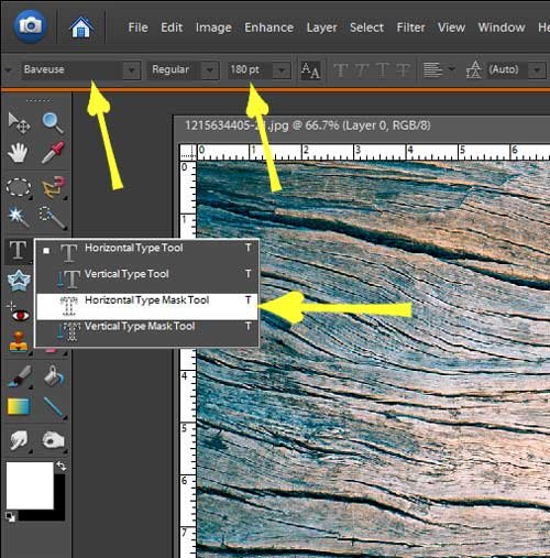 Photoshop Elements Tutorial: Cut Out Text Effect