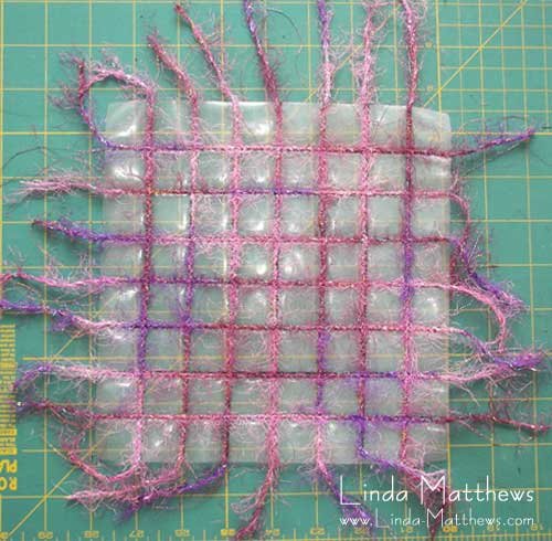 How to make fiber doodles using water soluble stabilizer and decorative fibers