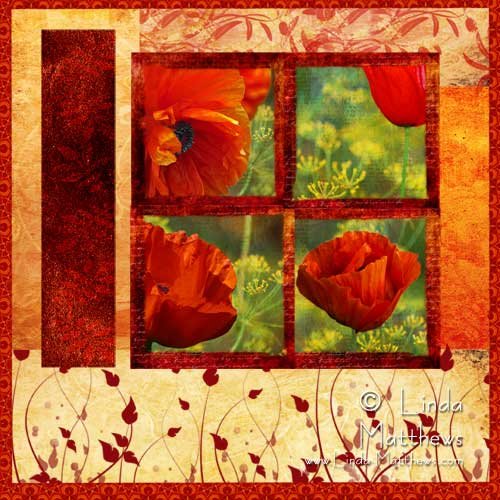 Poppy Photo Art Quilt – finally finished!