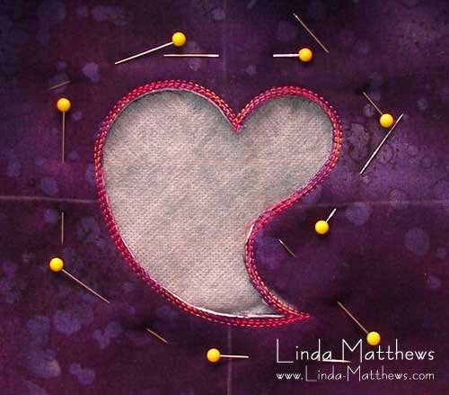 Free Machine Embroidery Tutorial - I Heart You