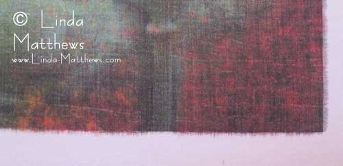 Quilting on fabric treated with Inkaid 