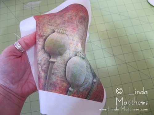 Quilting on fabric treated with Inkaid