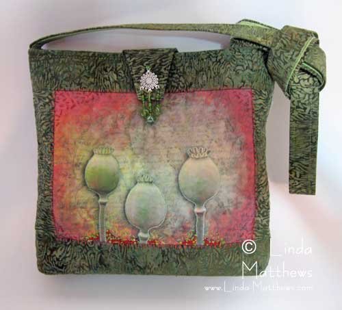 Quilting on fabric treated with Inkaid