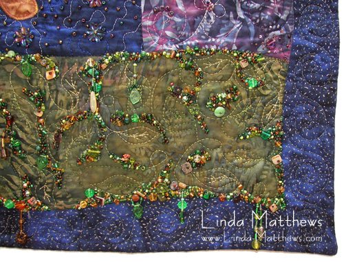 How to make bead dangle embellishments for fabric