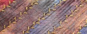 How to make fabric from ribbon