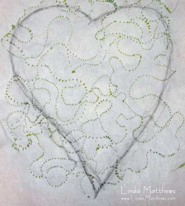 Tutorial: Creating texture on fabric using crinkled ribbon