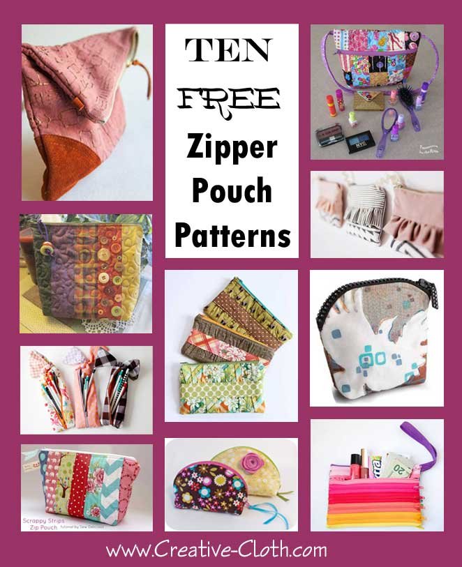 Free Zippered Bag Sewing Pattern Wydzia Cybernetyki