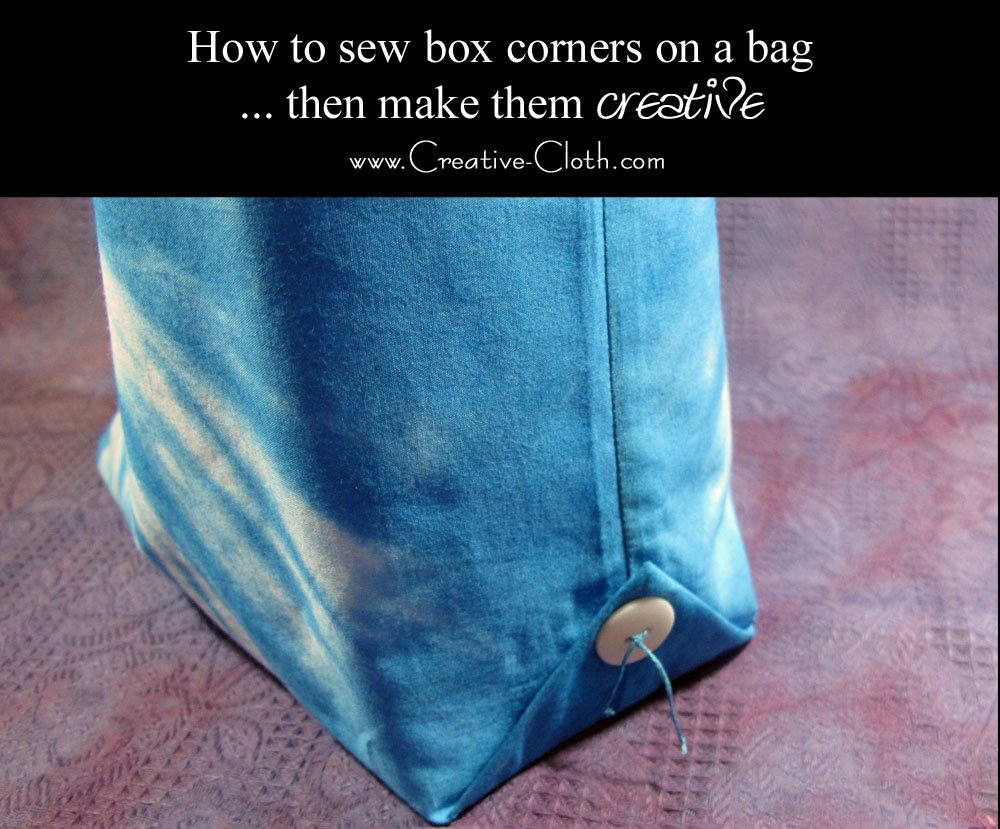 Free Sewing Tutorial: How to Make Creative Box Corners on a Bag