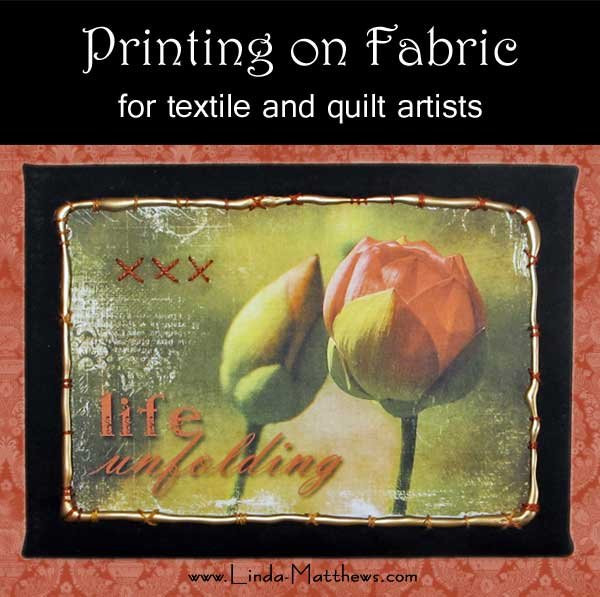 Ink-saving technique for printing your own fabric using an inkjet printer -  Linda Matthews