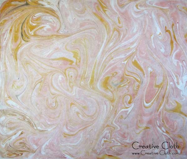 Marbling on Sheer Fabric