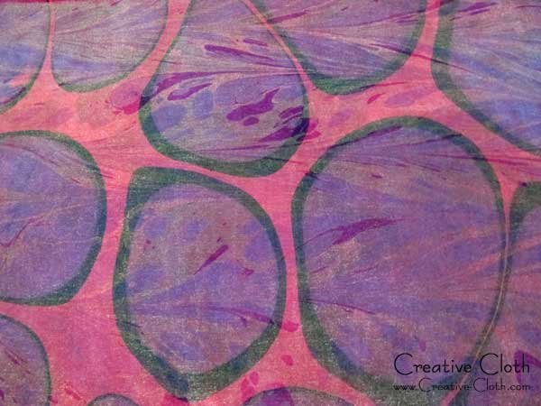 Marbling on Sheer Fabric