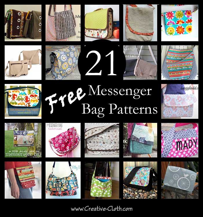 21 of the Best Free Messenger Bag Patterns & Tutorials