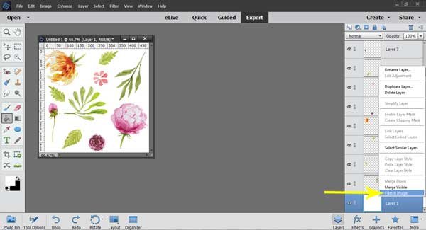 How to Make Complex Repeating Patterns using Photoshop Elements