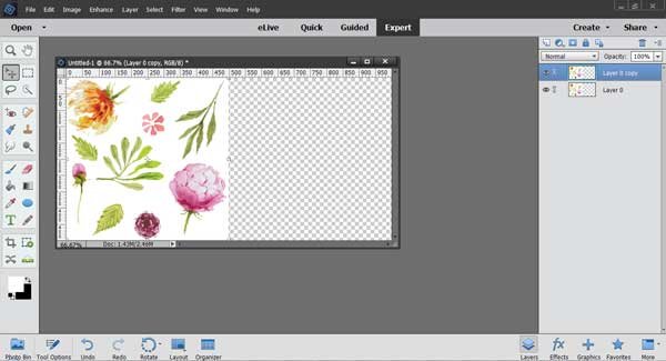 How to Make Complex Repeating Patterns using Photoshop Elements