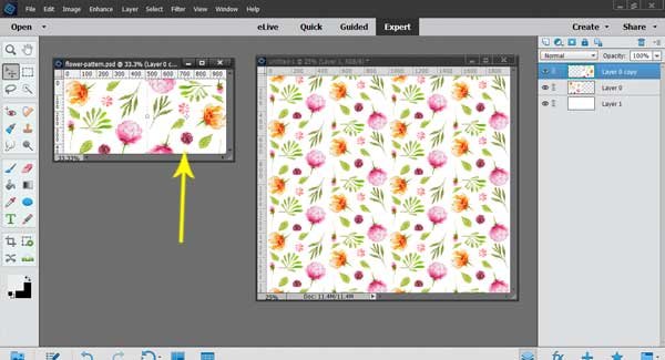 How to Make Complex Repeating Patterns using Photoshop Elements