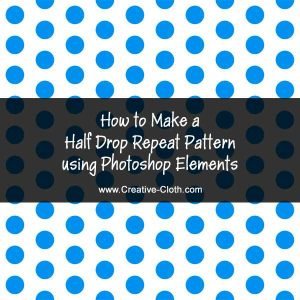 How to Make a Half Drop Repeat Pattern using Photoshop Elements