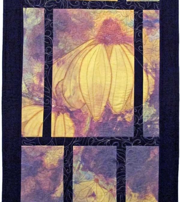 My new digital art quilt Wildflowers in the Mist