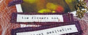 A Page from my Art Journal: Silent Meditation