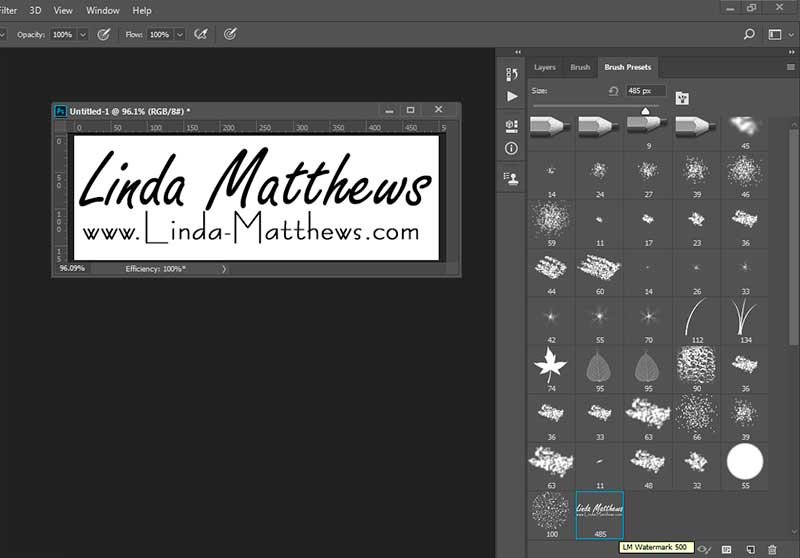 How to Turn your Logo into a Watermark Brush