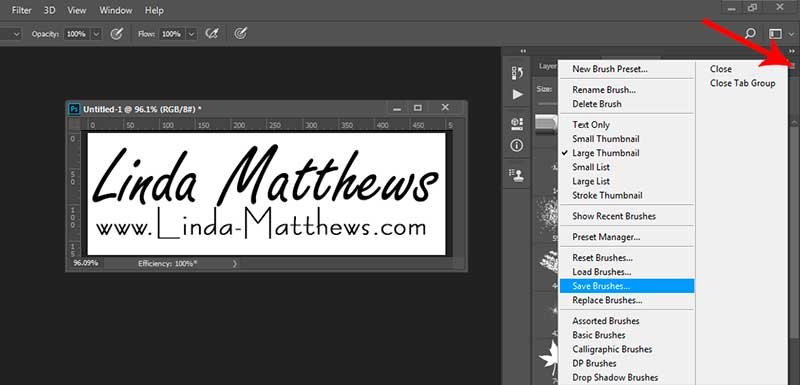 How to Turn your Logo into a Watermark Brush