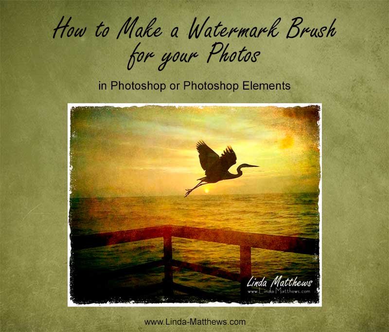 How to Make a Watermark Brush for your Photos