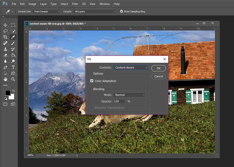 How to use Content Aware Fill in Photoshop Elements 14