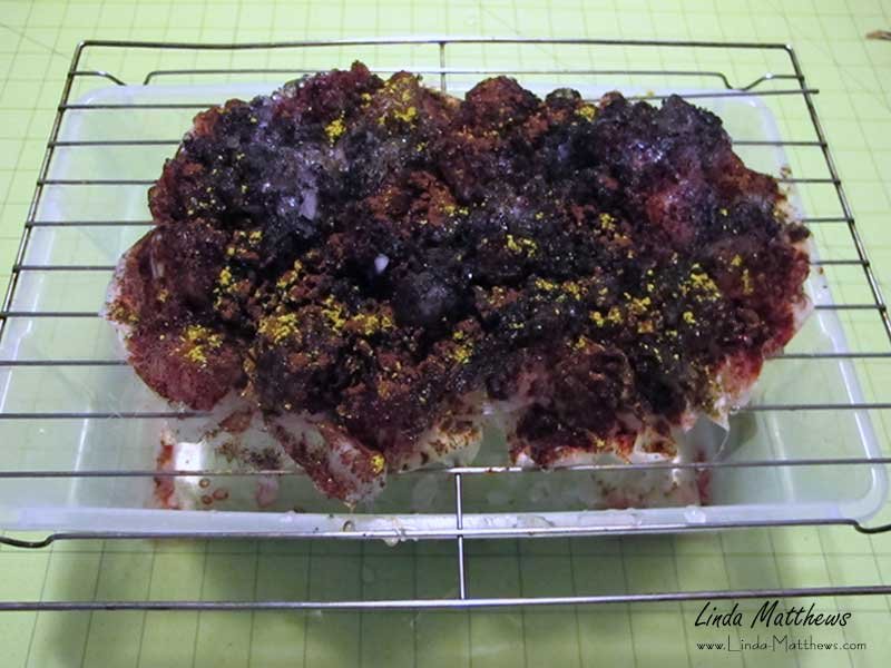 Fabric Dyeing with Faux Snow