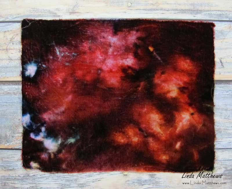 Fabric Dyeing with Faux Snow