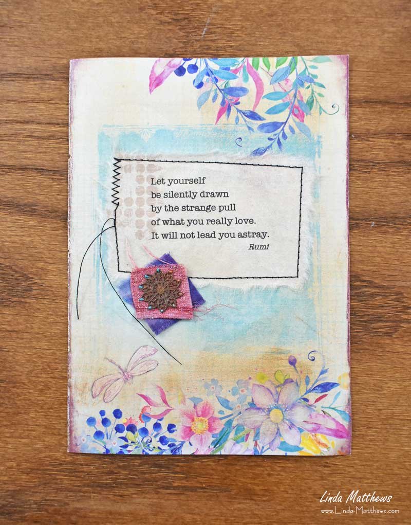 Creative Art'n'Soul Journal Page: Being Creative In No Time At All