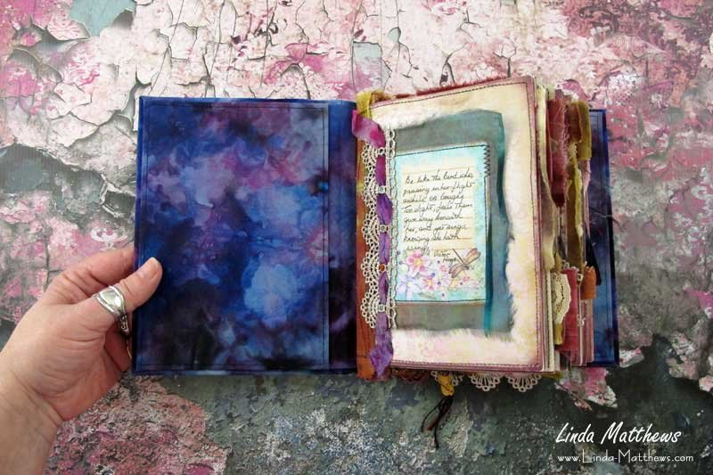 Taking Flight - a Stitched Mixed Media Journal