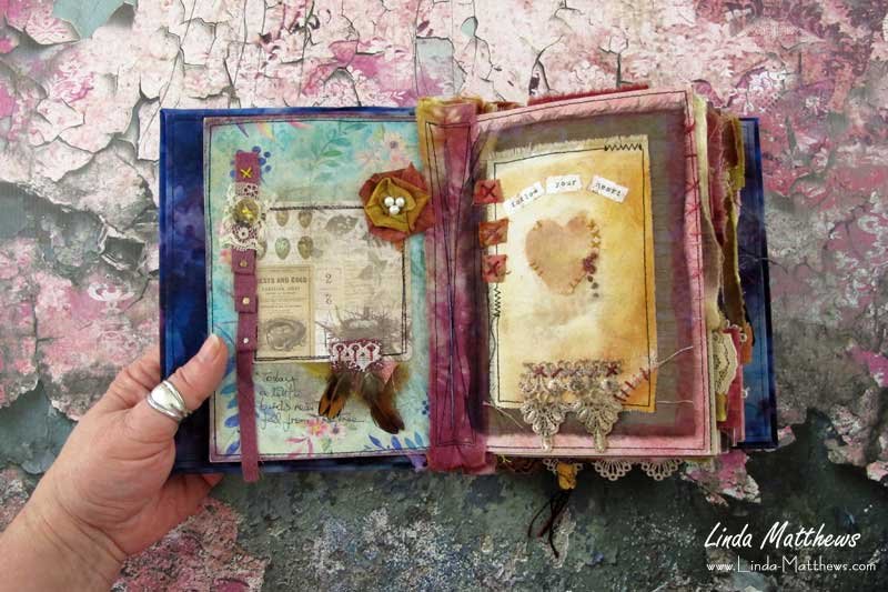 Taking Flight - a Stitched Mixed Media Journal