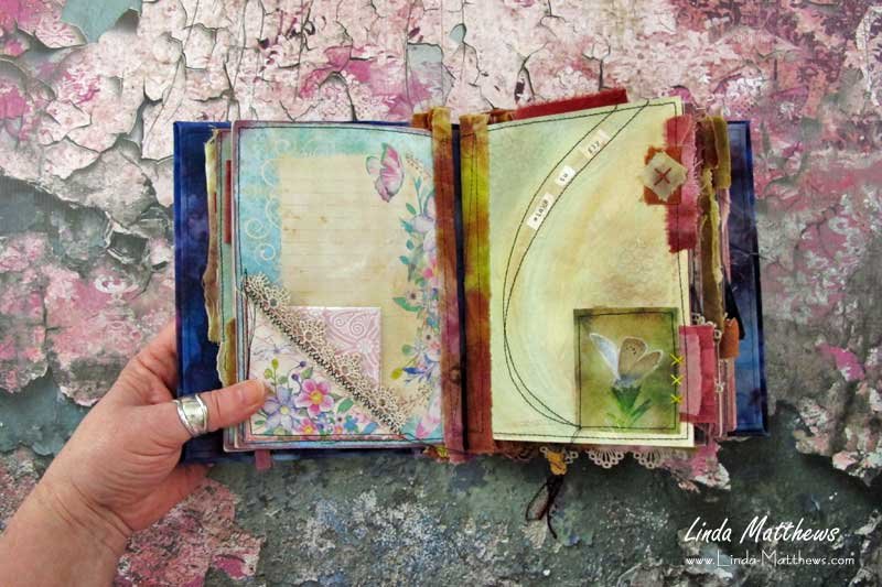Taking Flight - a Stitched Mixed Media Journal