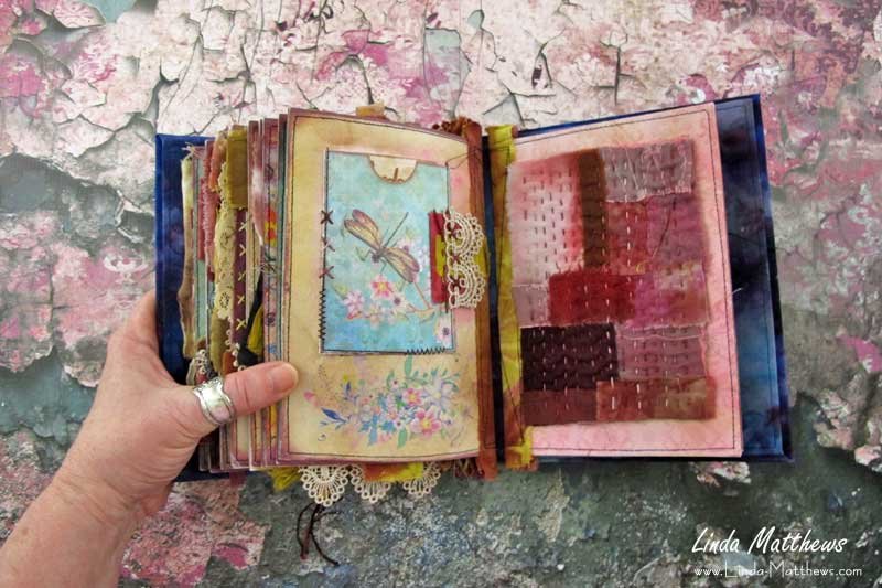 Taking Flight - a Stitched Mixed Media Journal