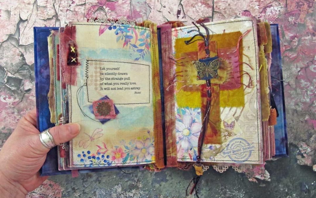 Taking Flight – a Stitched Mixed Media Journal