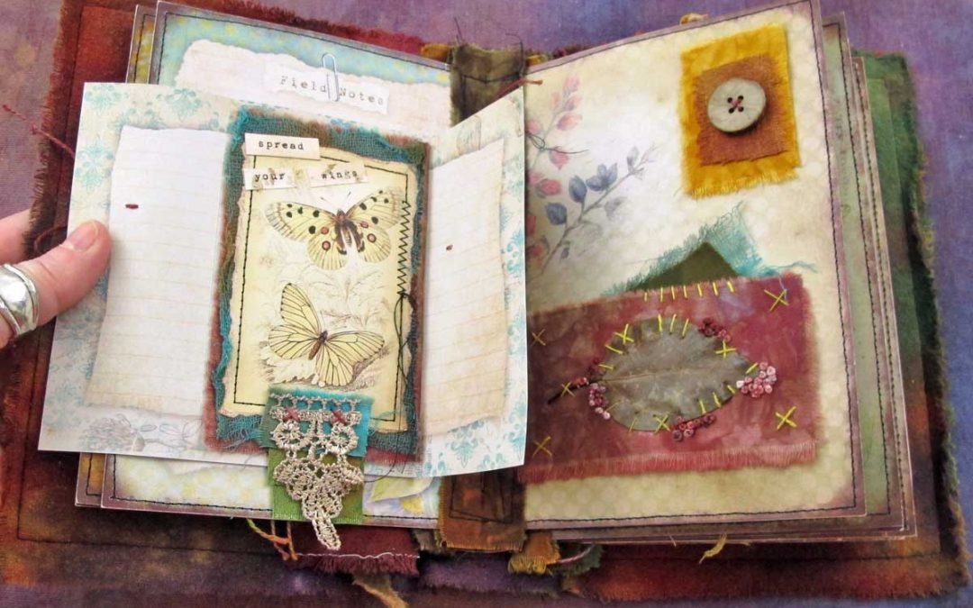 The Nature of Things – a stitched mixed media art journal