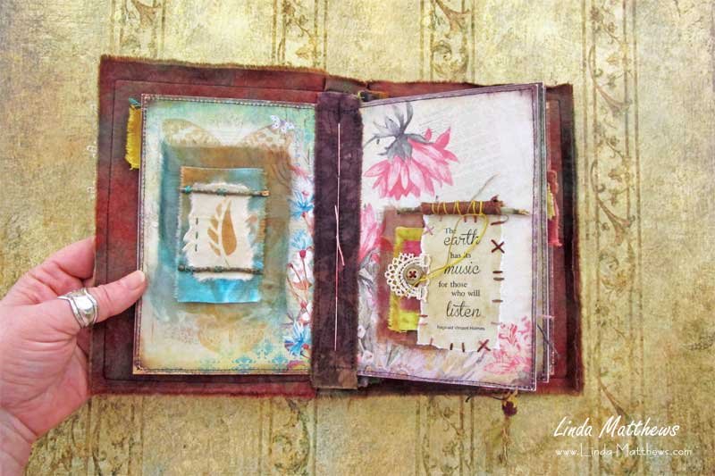 The Nature of Things Stitched Mixed Media Journal