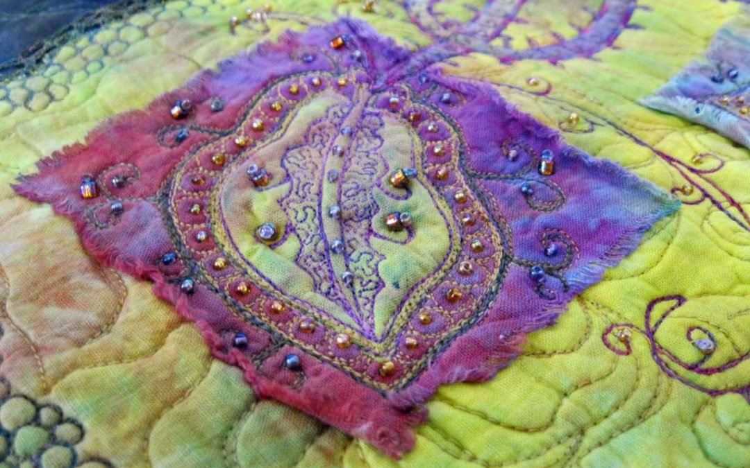 How to Sew Beads onto Fabric so they don’t fall off