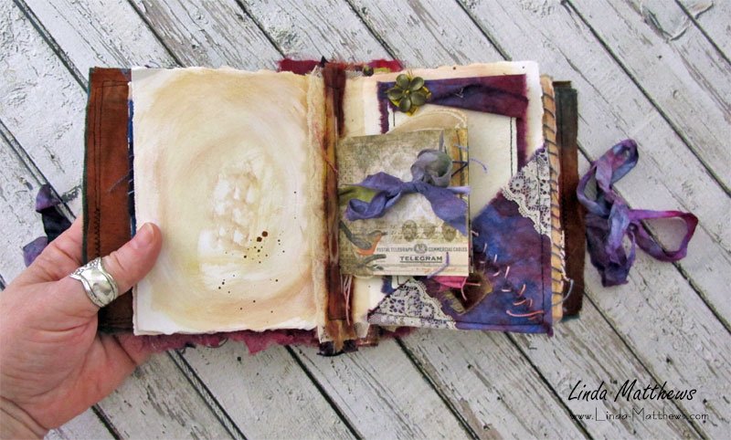 Fabric Art Journal - Wings