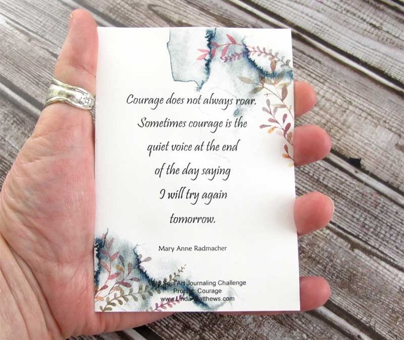 Art Journal Prompt: Courage