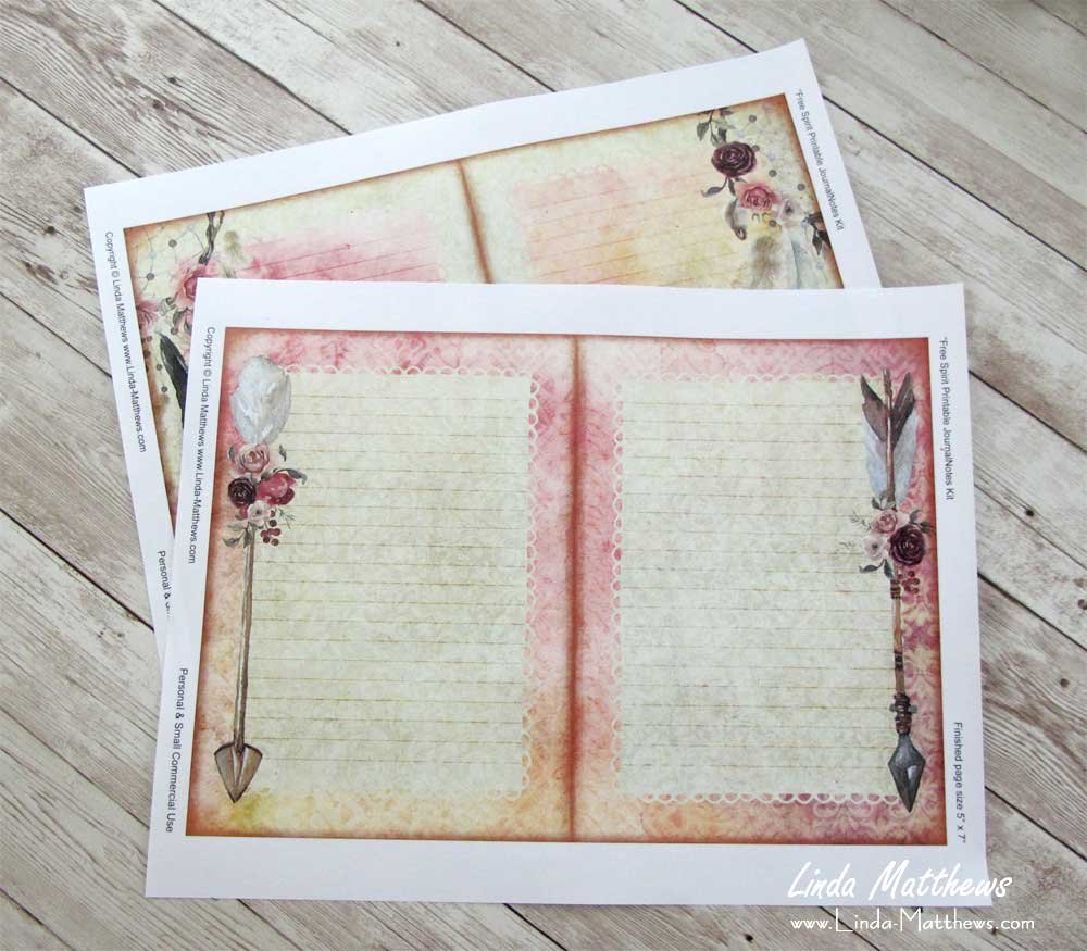 How To Make A Simple Printable Journal Linda Matthews