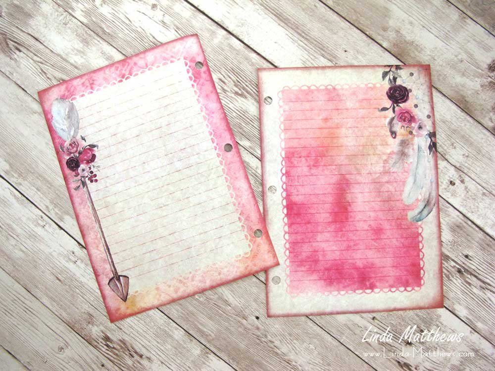 How to make a simple printable journal - Linda Matthews