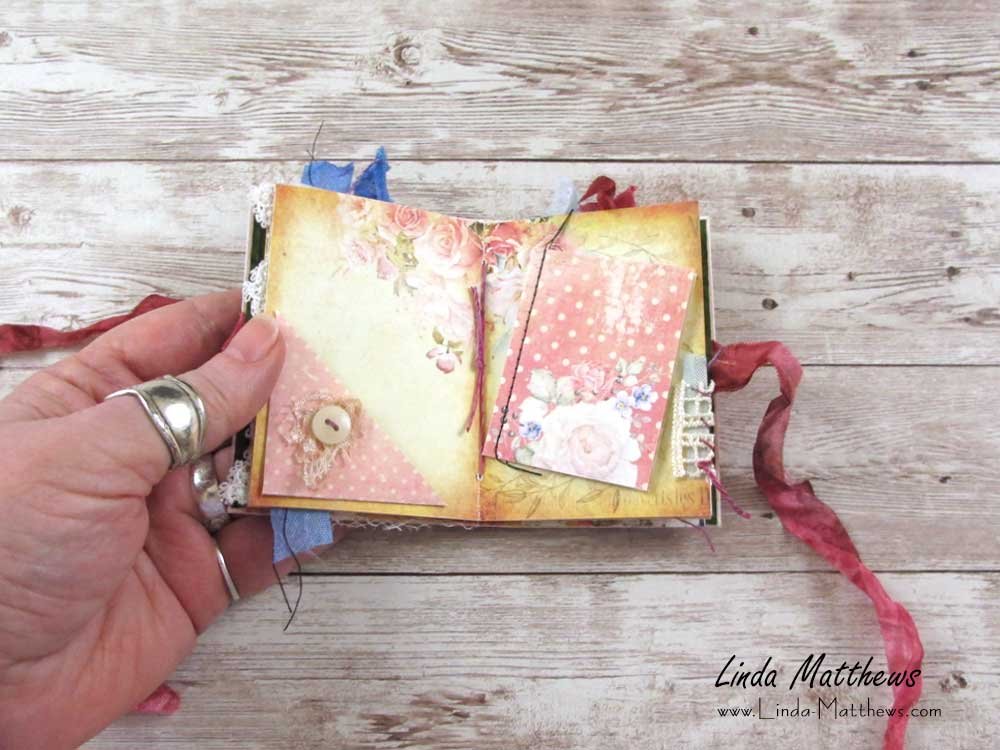 Vintage Roses Mini Junk Journal Kit