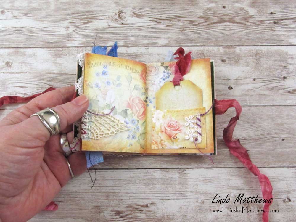 Vintage Roses Mini Junk Journal Kit