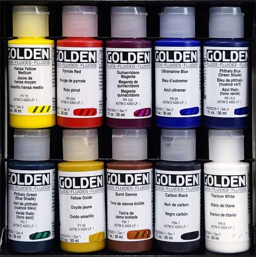Golden Fluid Acrylic Paint Set